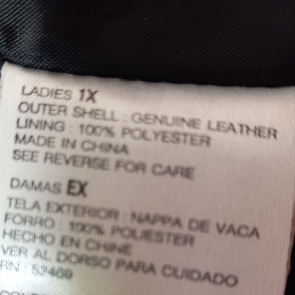 Outbrook Woman 1X Genuine Leather Jacket - Picture 6 of 6